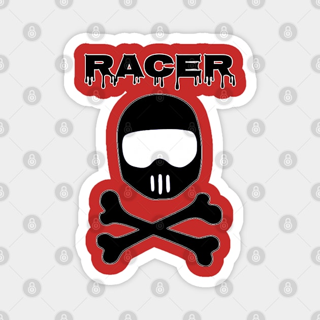 Racerblack Magnet by SkullRacerShop