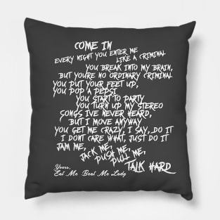 Pump Up The Volume - Poetry Pillow