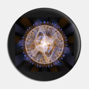 Abstract fractal (art1) Pin