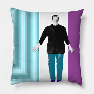 Monster between two walls Pillow