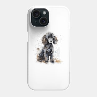 Poodle Watercolor Style Phone Case