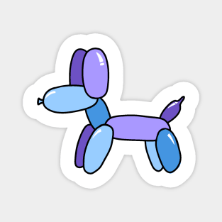 Blue and Purple Balloon Dog Magnet