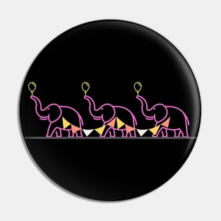 Pink Elephants on Parade Pin