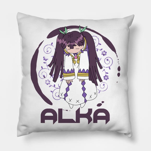 Las Dan - Sage Alka Cute Chibi Pillow by oneskyoneland