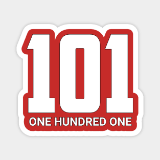 Retro one hundred one Magnet