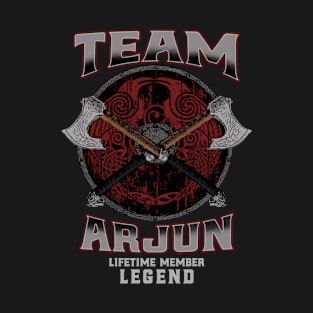 Arjun Name - Lifetime Member Legend - Viking T-Shirt