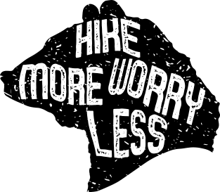 hike more worry less Magnet