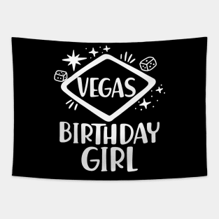 Vegas Birthday Girl Tapestry