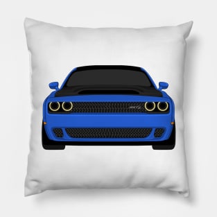 DODGE DEMON FRONT BLUE Pillow