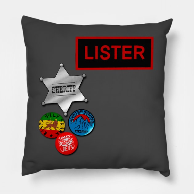 Listers Jacket print Pillow by Stupiditee