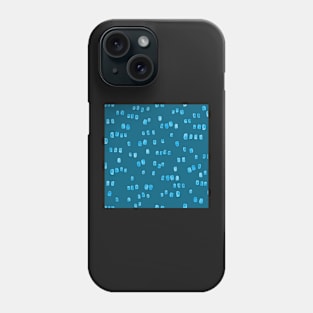 atercolour mod raindrops in teal Phone Case