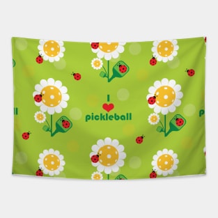 Pickleball spring in the air Tapestry