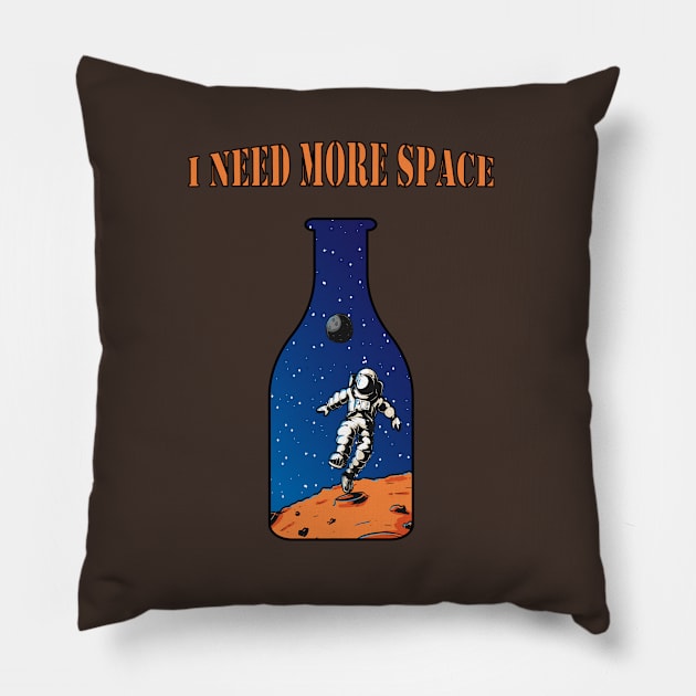 An ambitious astronaut Pillow by ImanElsaidy