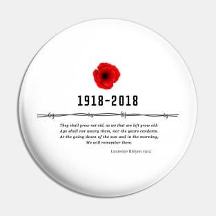 World War Centennial Pin