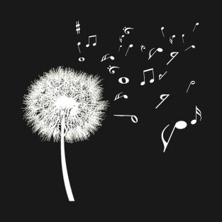 Dandelion Music Note Music Lover T-Shirt