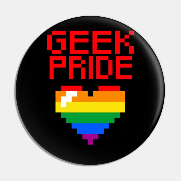 Geek Pride - HomoSexual Pride Pin by stateements