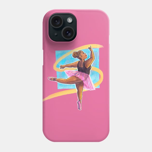 The Ballerina Phone Case by NashSketches