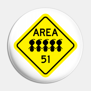 Area 51 PuPu Alien Sign Pin