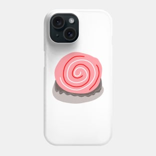 Red pink cup cake pastry digital art design Phone Case