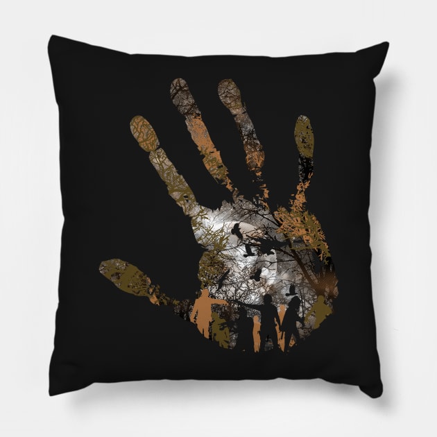 The Dead Walk V.2 Pillow by Arinesart