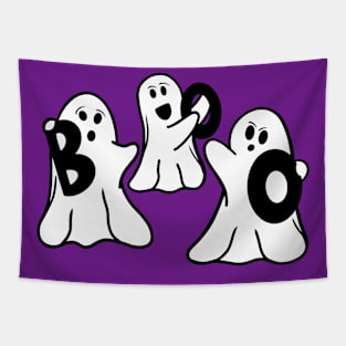 Boo! Halloween ghosts Tapestry