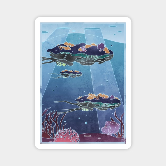 Reefback Leviathan Magnet by Ilona's Store