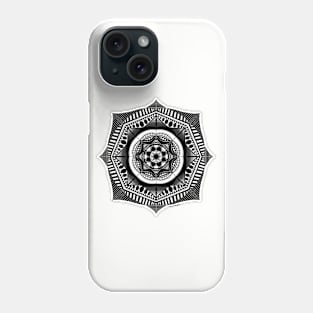 Black and White Mandala Phone Case