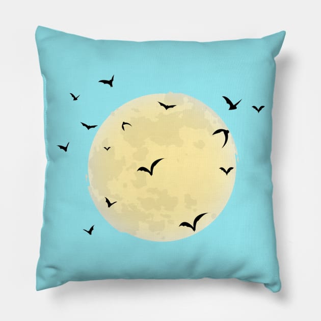 halloween moon Pillow by man_reda