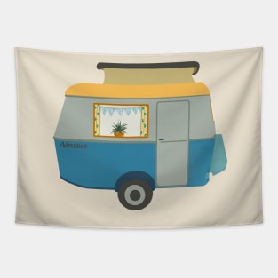 Vintage Touring Caravan Adventure Tapestry