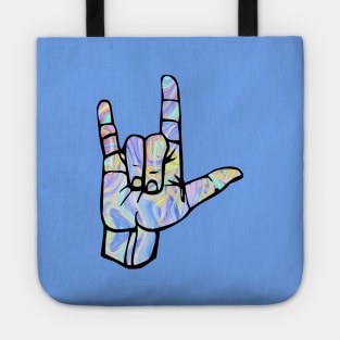 I love you rock on Tote