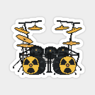 Pixel Mega Radioactive Drums Magnet