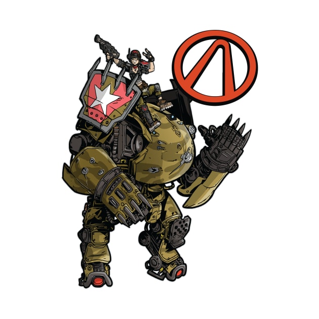 Moze The Gunner With Iron Bear Vault Symbol Borderlands 3 by ProjectX23Red