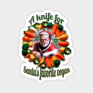 Santa is favorite vegan Magnet