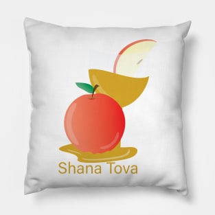 Rosh Hashanah Greeting SHANA TOVA Pillow