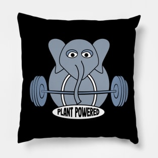 Vegan Gifts Plan Powered Elephant Vegan Design Men Women Pillow