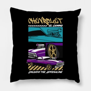 Retro El Camino Car Pillow