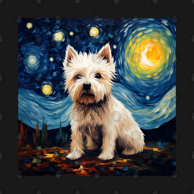 Gift for West Highland White Terrier owner (Painting) by NatashaCuteShop