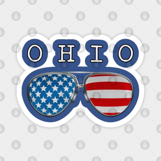 USA PILOT GLASSES OHIO Magnet by SAMELVES