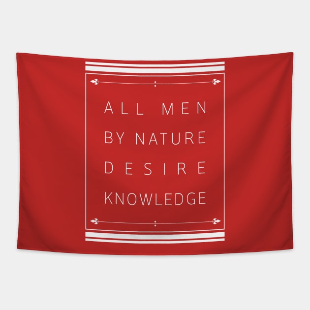 All men by nature desire knowledge - Ajin Tapestry by geekmethat