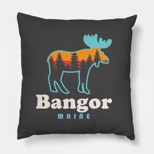 Bangor Maine Moose Bangor City Forest Outdoors Pillow