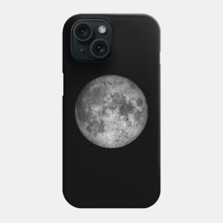 Faded-Style Full Moon Design Phone Case