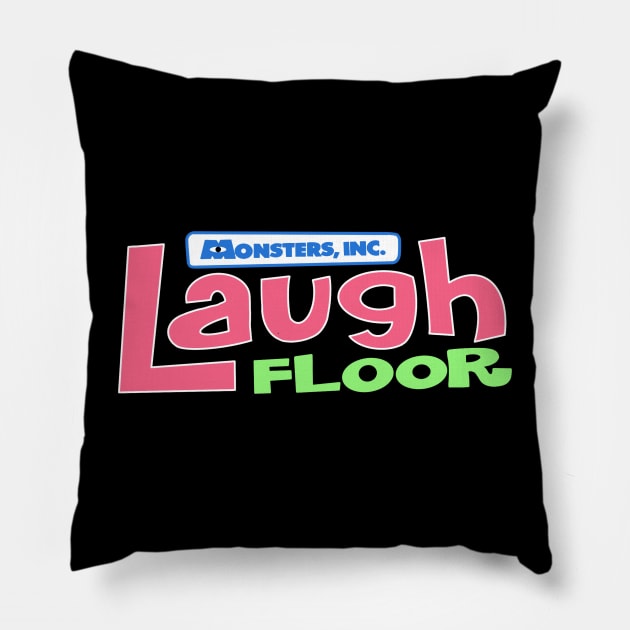 Monsters inc laugh floor Pillow by Hundred Acre Woods Designs