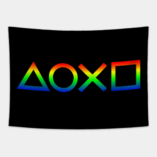 lanscape game rainbow Tapestry