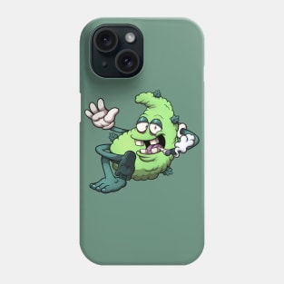 Chilling Bud Character Smoking A Joint Phone Case