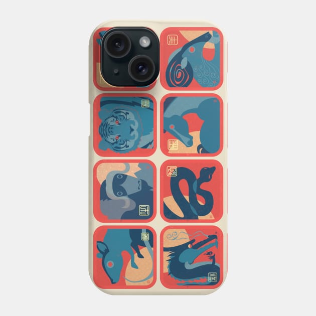 Chinese New Year Animal Signs Phone Case by DanielLiamGill