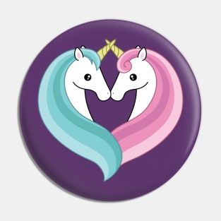 Unicorn heart Pin