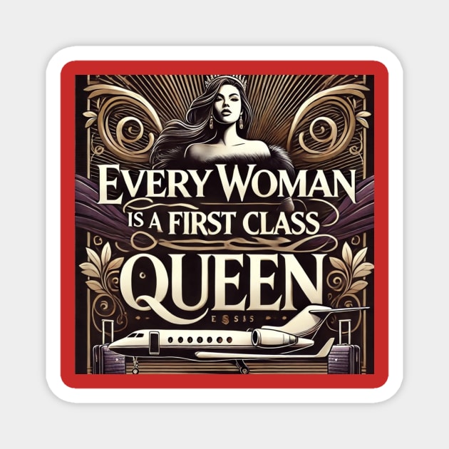 Every Women Is A First Class Queen Magnet by FirstClassQueen