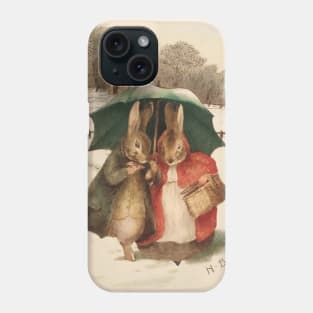“A Happy Pair” by Beatrix Potter Phone Case