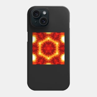 Ominous Red Kaleidoscope pattern (Seamless) 3 Phone Case