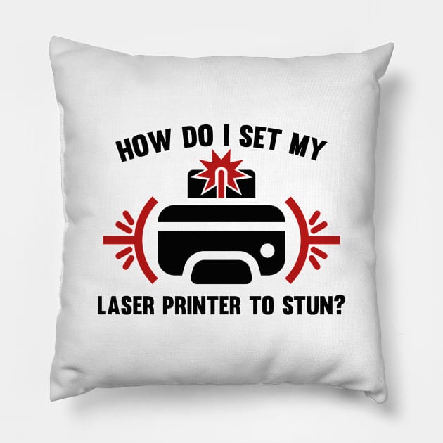 Laser Printer Pillow by AmazingVision